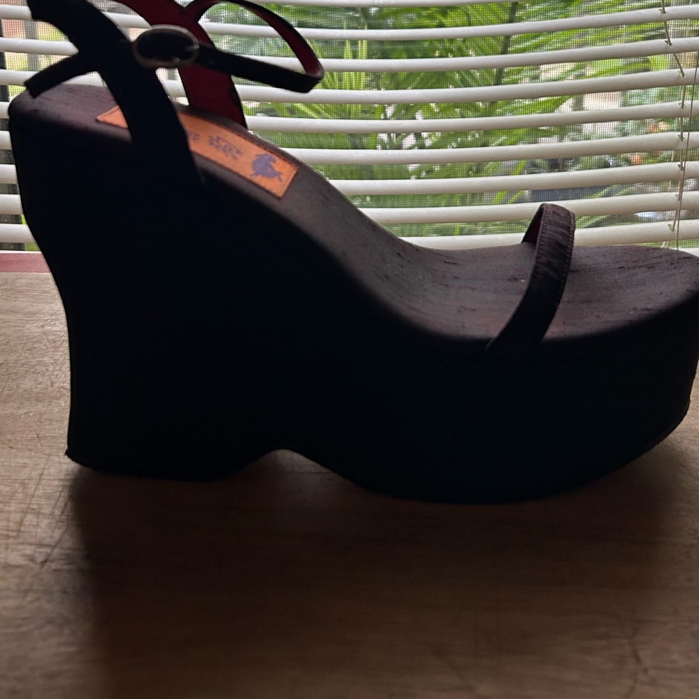 Rocket Dog chunky wedge platform heels, size 9, excellent condition - Picture 7 of 13